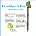 Campagne La politique de l'eau - Plaquette